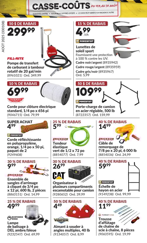 Circulaire Princess Auto - Casse-Coûts - Page 20