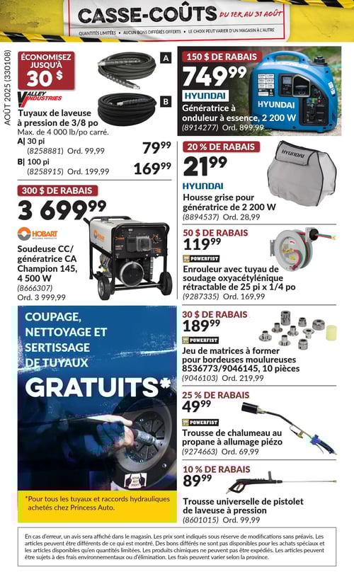 Circulaire Princess Auto - Casse-Coûts - Page 22