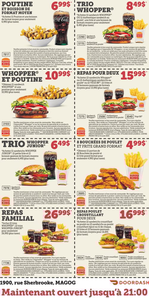 Circulaire Burger King - Restaurant - Page 1