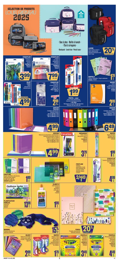 Circulaire Jean Coutu - Rentrée Scolaire - Page 2