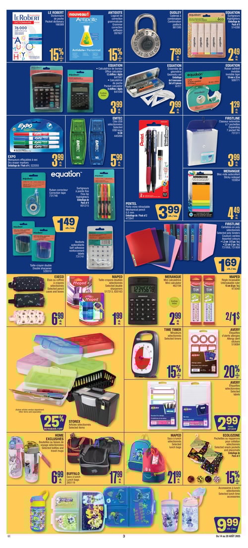 Circulaire Jean Coutu - Rentrée Scolaire - Page 3