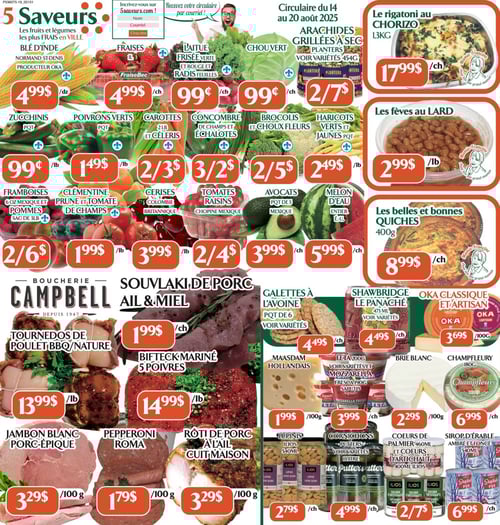 Circulaire Marché Le 5 Saveurs - Page 1