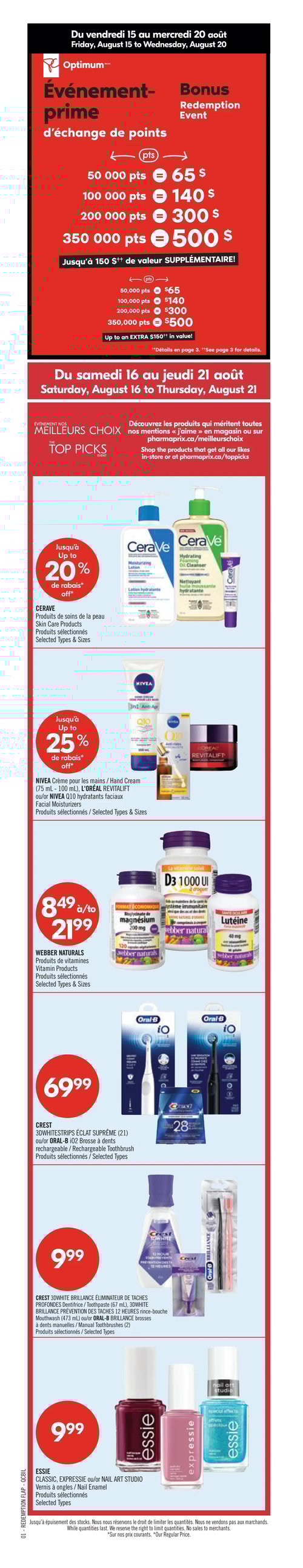 Circulaire Pharmaprix - Page 1