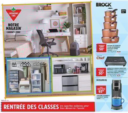 Circulaire Canadian Tire - Rentrée Scolaire - Page 1