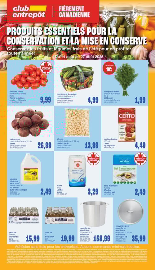 Circulaire Club Entrepôt - Produits Essentiels - Page 1