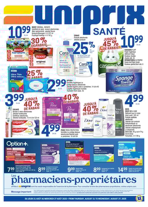 Circulaire Uniprix - Santé - Page 1
