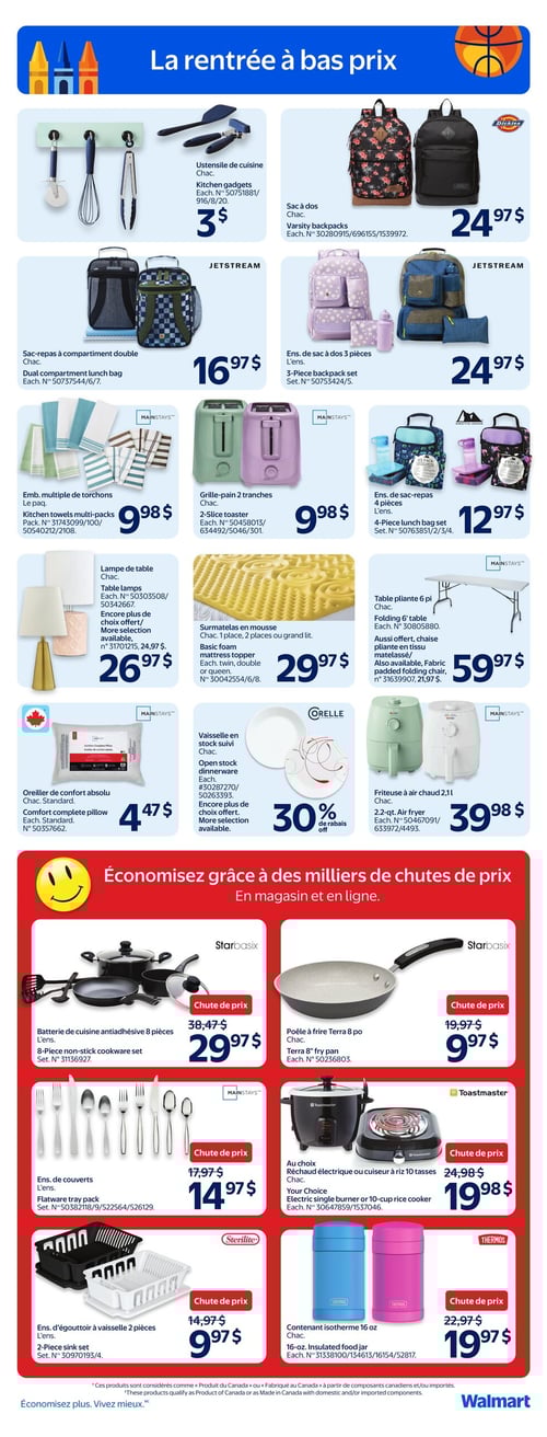 Circulaire Walmart - Rentrée des Classes - Page 6