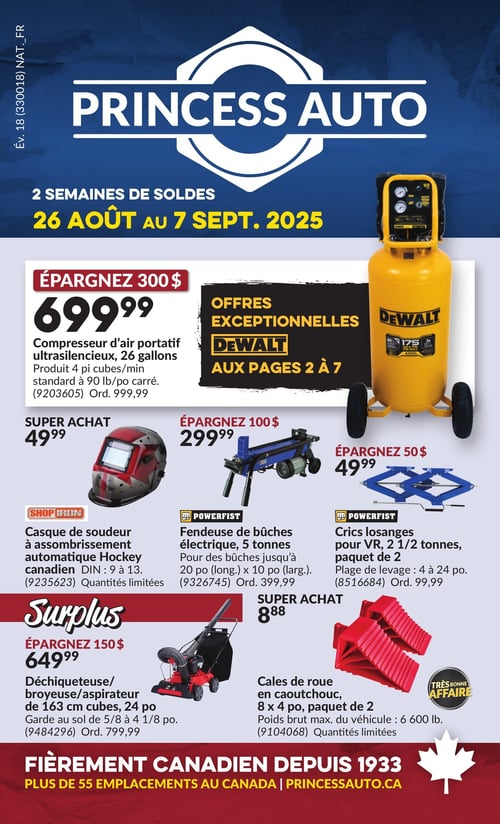 Circulaire Princess Auto - 2 Semaines de Soldes - Page 1