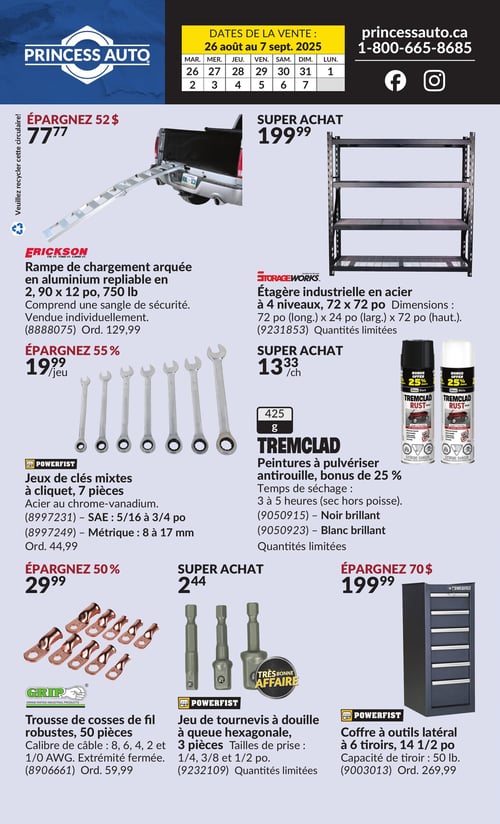 Circulaire Princess Auto - 2 Semaines de Soldes - Page 2