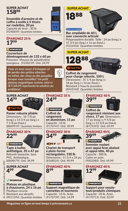 Circulaire Princess Auto - 2 Semaines de Soldes - Page 31