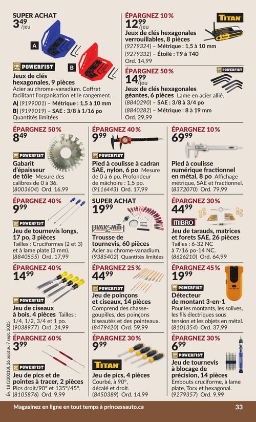 Circulaire Princess Auto - 2 Semaines de Soldes - Page 43
