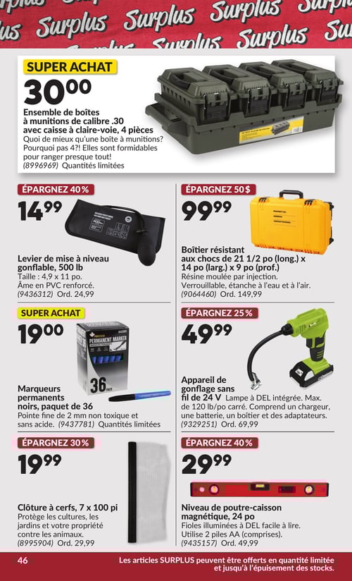 Circulaire Princess Auto - 2 Semaines de Soldes - Page 56