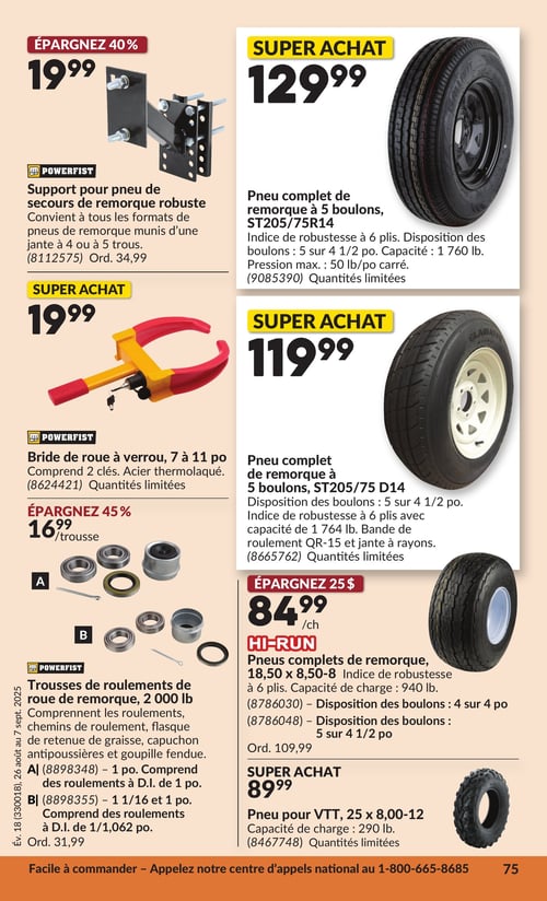 Circulaire Princess Auto - 2 Semaines de Soldes - Page 85