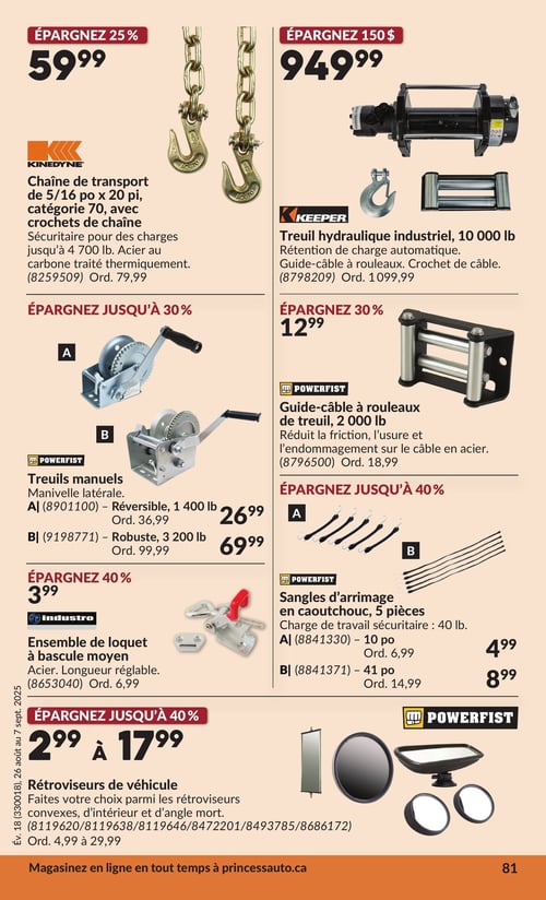 Circulaire Princess Auto - 2 Semaines de Soldes - Page 91
