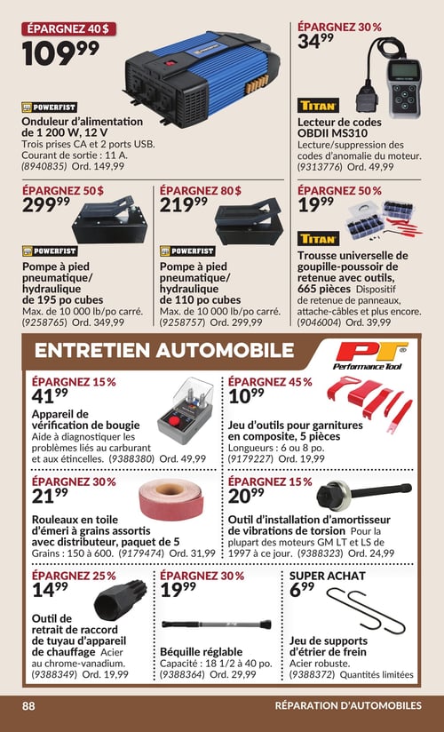 Circulaire Princess Auto - 2 Semaines de Soldes - Page 98