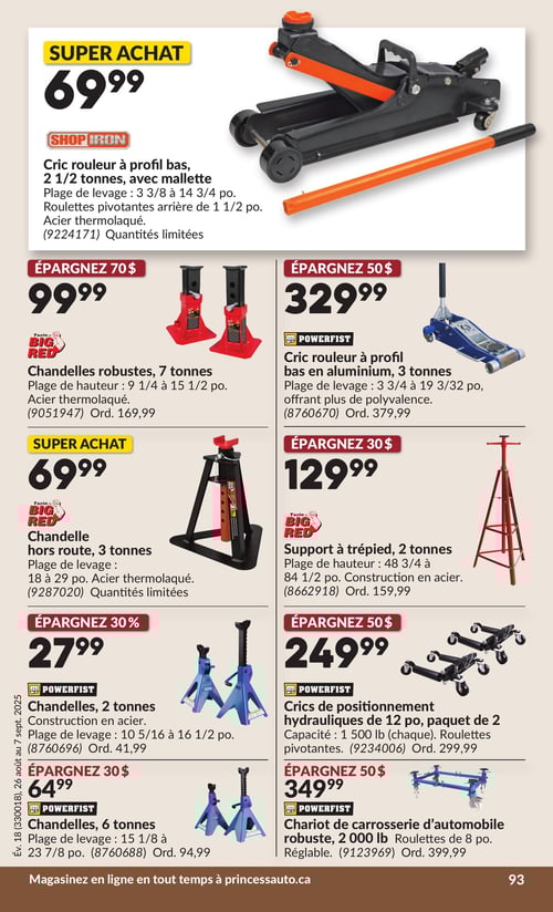 Circulaire Princess Auto - 2 Semaines de Soldes - Page 103