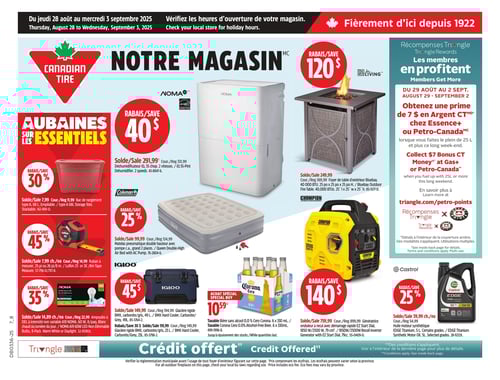 Circulaire Canadian Tire - Page 1