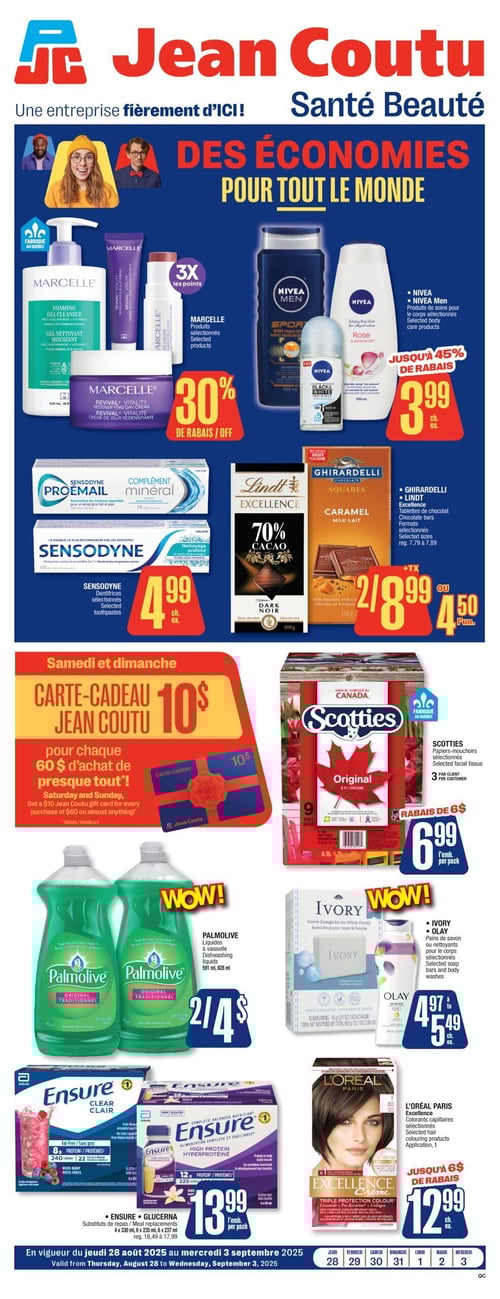 Circulaire Jean Coutu - Santé Beauté - Page 1