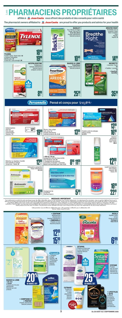 Circulaire Jean Coutu - Santé Beauté - Page 3
