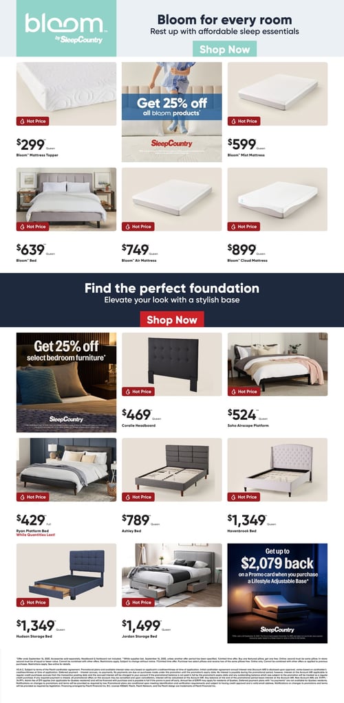 Circulaire Sleep Country Flyer - Page 4