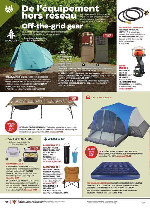 Circulaire Canadian Tire - En Pleine NATURE - Page 26