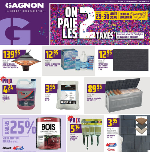 Circulaire GAGNON - La Grande Quincaillerie - Page 1