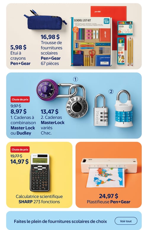 Circulaire Walmart - Livret Rentrée Scolaire - Page 4