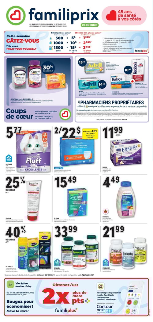 Circulaire Familiprix - Clinique - Page 1