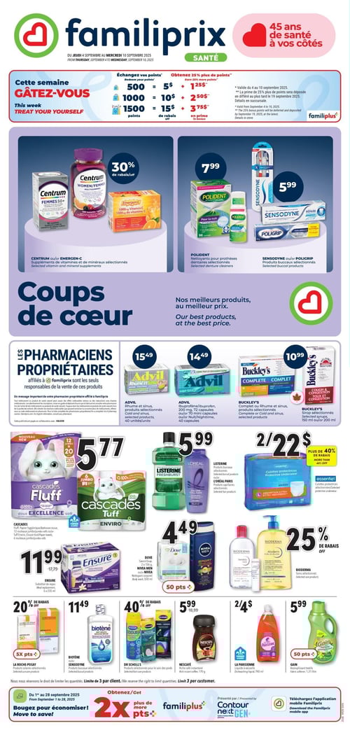 Circulaire Familiprix - Santé - Page 1