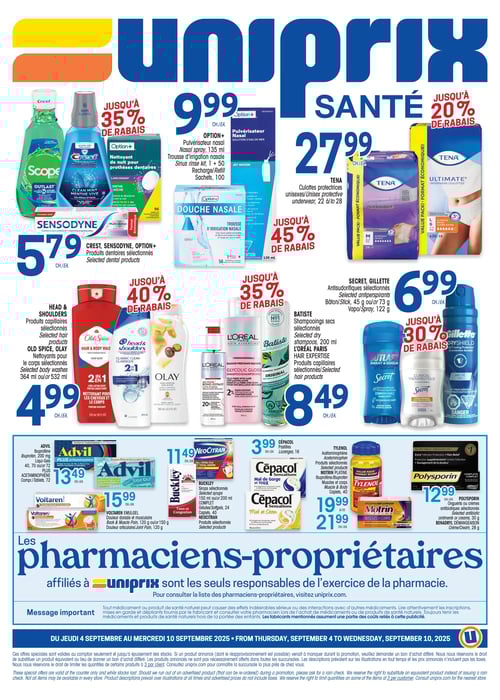 Circulaire Uniprix - Santé - Page 4