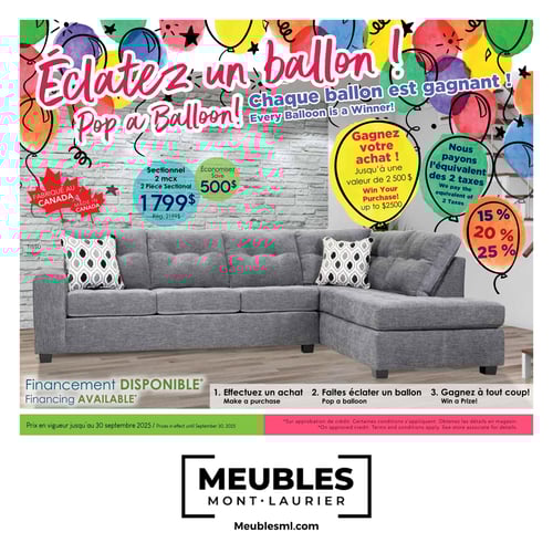 Circulaire Meubles Mont-Laurier - Page 1