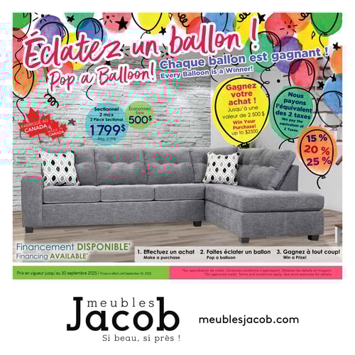 Circulaire ​Meubles Jacob - Page 1
