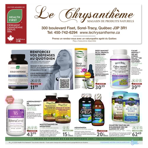 Circulaire Le Chrysanthème - Page 1