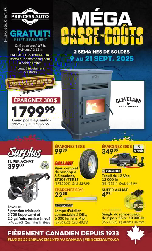 Circulaire Princess Auto - Page 1