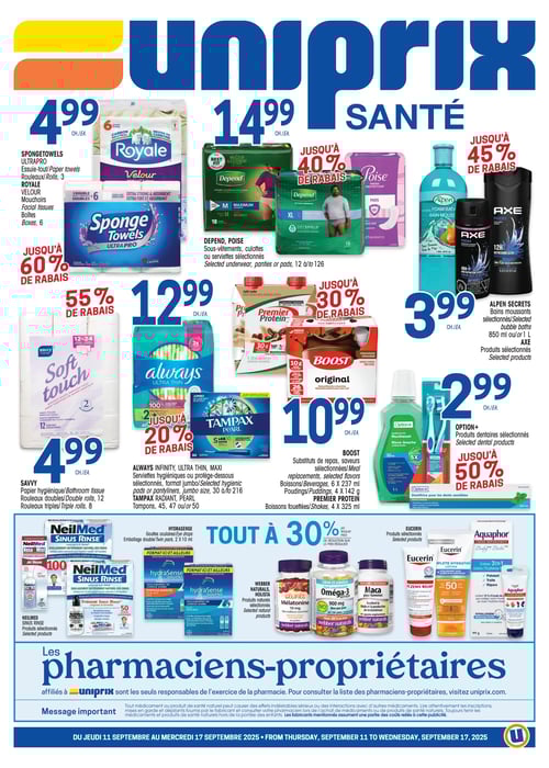 Circulaire Uniprix - Santé - Page 1