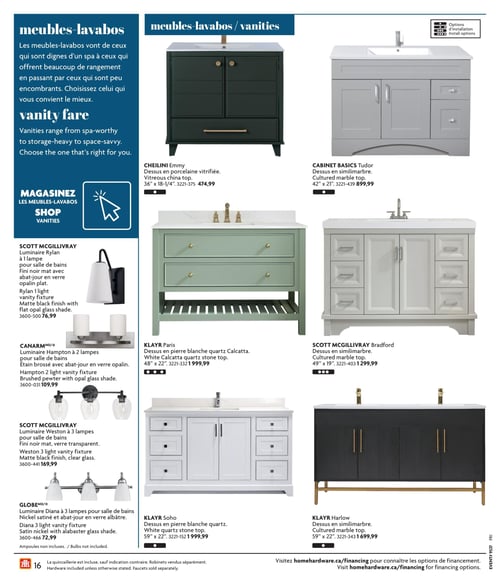 Circulaire Home Hardware - Cuisine et salle de bain - Page 16