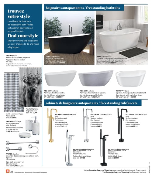 Circulaire Home Hardware - Cuisine et salle de bain - Page 22