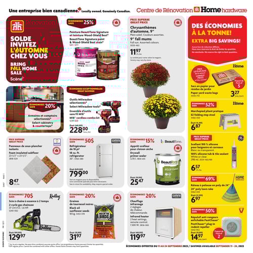 Circulaire Home Hardware - Centre de Rénovation - Page 1