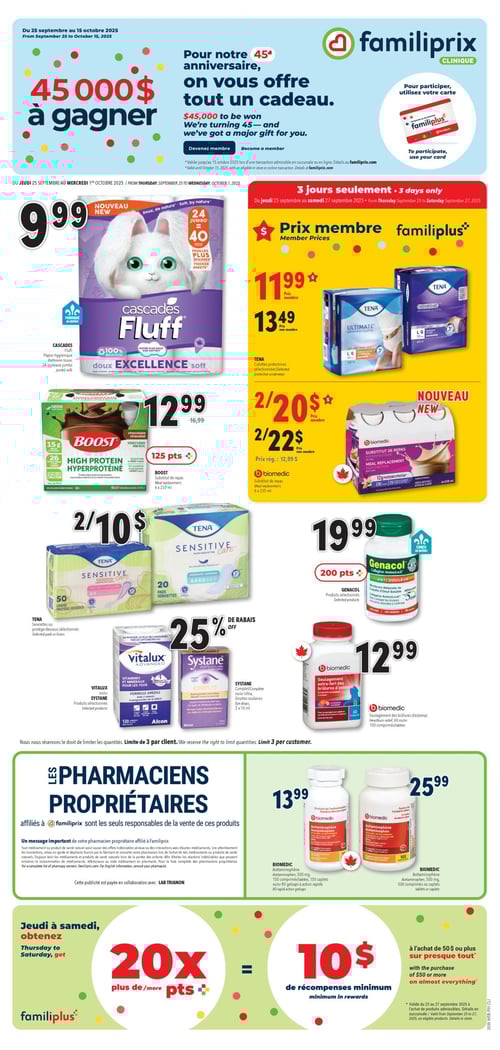 Circulaire Familiprix - Clinique - Page 1