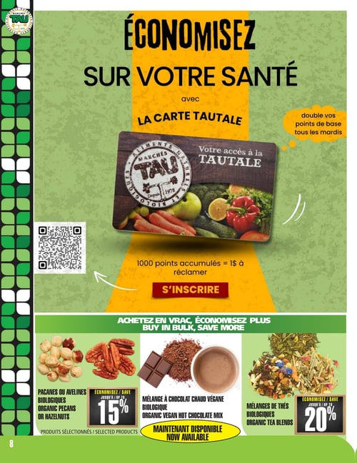 Circulaire TAU Marché d'alimentation Naturelle - Page 8 Circulaire TAU Marché d'alimentation Naturelle - Page 8