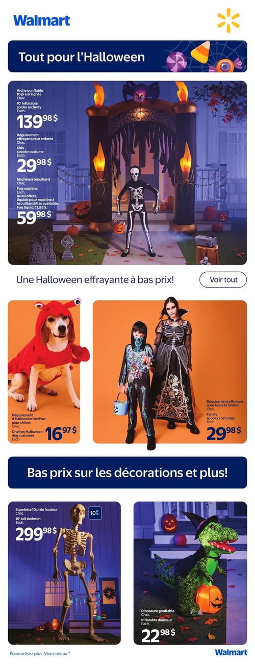 Circulaire Walmart - Tout pour l'Halloween - Page 1