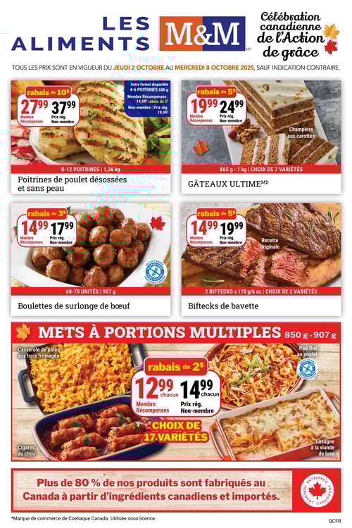 Circulaire Les Aliments M&M - Page 1