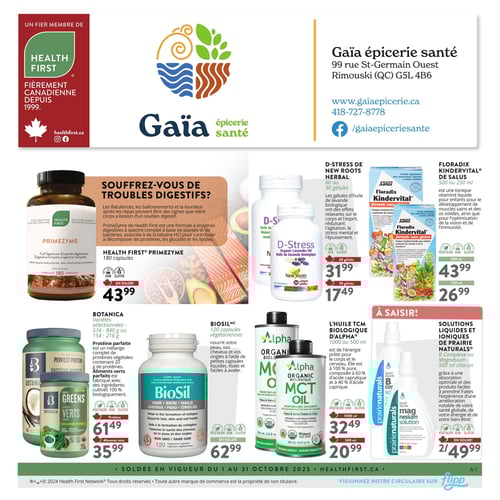 Circulaire Gaïa Épicerie Santé - Page 1