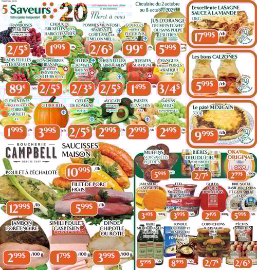 Circulaire Marché Le 5 Saveurs - Page 1