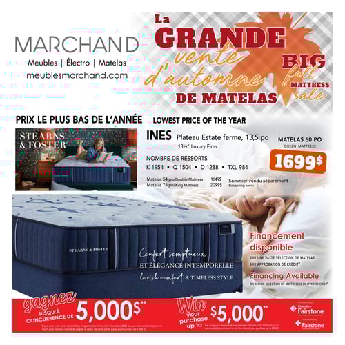 Circulaire Meubles Marchand - Matelas - Page 1