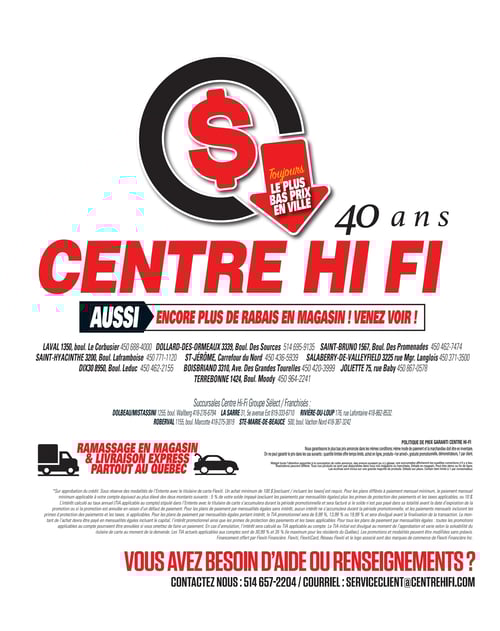 Circulaire Centre HI-FI - Page 75
