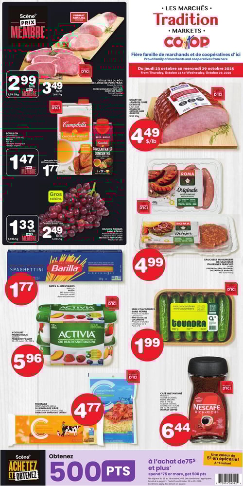 Circulaire Les Marchés Tradition - Nouveau-Brunswick - Page 1 Circulaire Les Marchés Tradition - Nouveau-Brunswick - Page 1