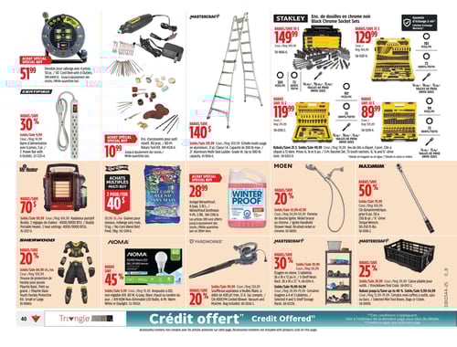Circulaire Canadian Tire - Page 40
