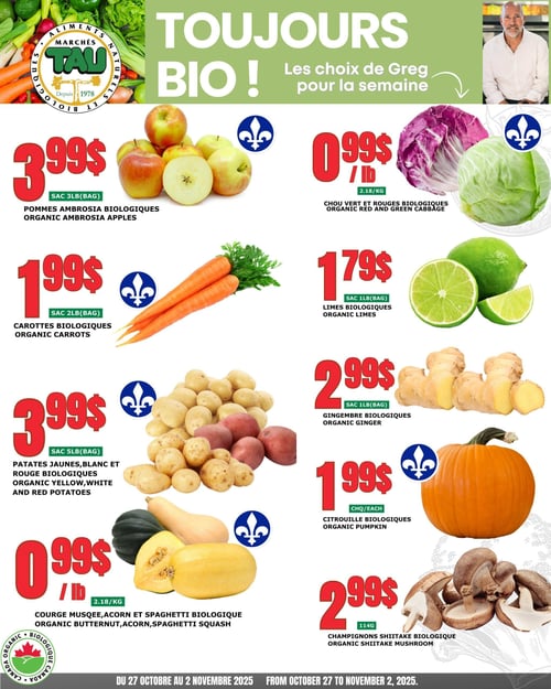 Circulaire TAU Marché d'alimentation Naturelle - Biologique - Page 1