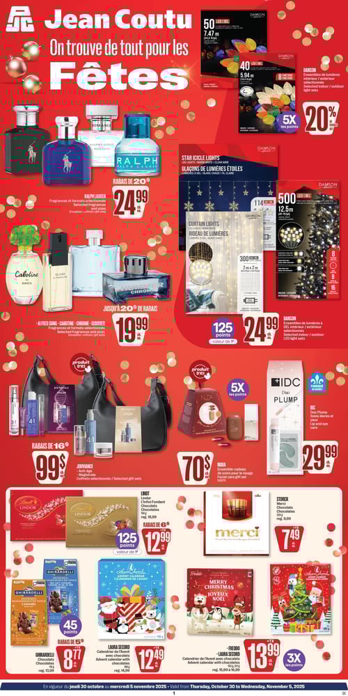 Circulaire Jean Coutu - On trouve de tout pour les fêtes - Page 1
